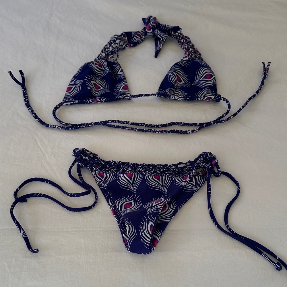 Bali Bikini Set. Handmade, rare print: